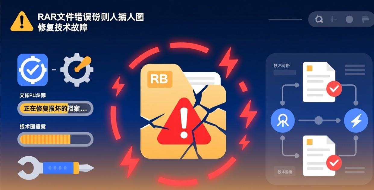 RAR 解压错误修复方法大全 CRC 损坏 / 密码错误一键解决