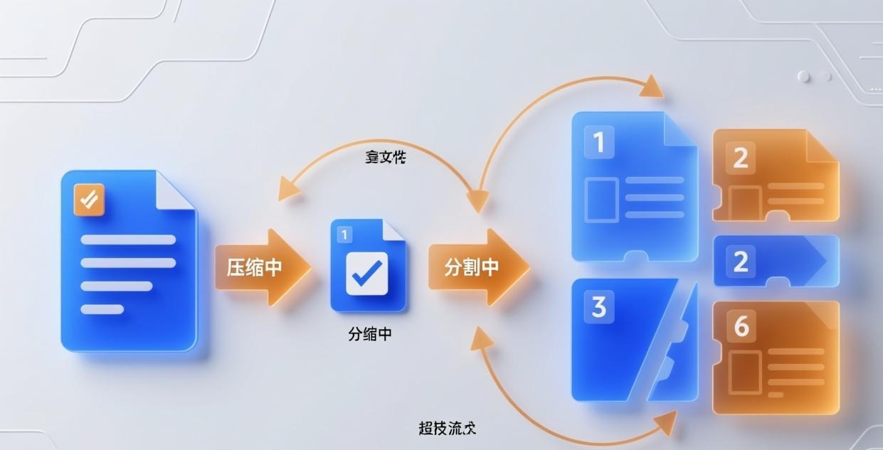 RAR 压缩分包方法 大文件拆分方便传输分享